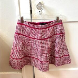 Banana Republic Red/Pink Tweed Skirt